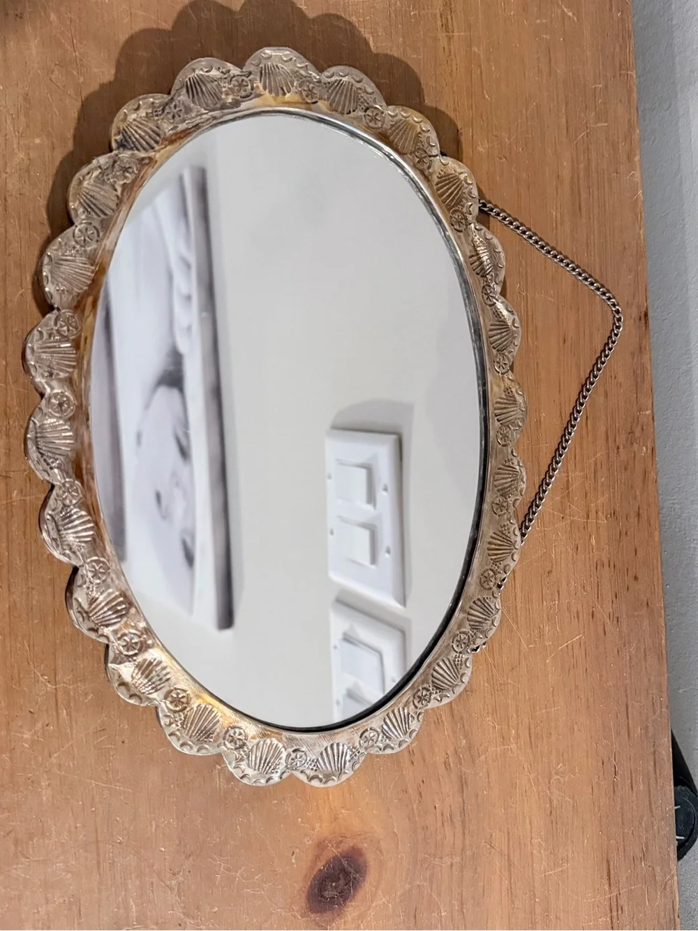 VTG Turkish 900 silver “wedding mirror” or Gelin Aynası” hallmarked AYHAN 900